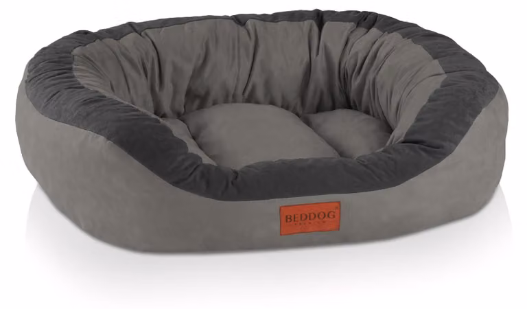 Cuccia per cani BedDog PRINS PREMIUM in resistente tessuto Alicante, STEEL-GREY (grigio), L