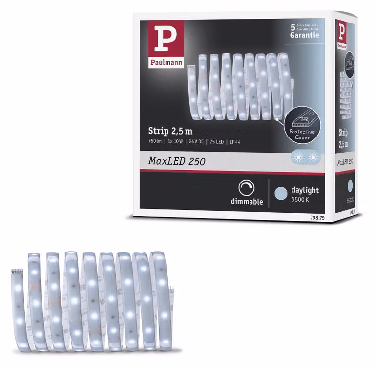 Paulmann MaxLED 250, striscia LED, luce bianca diurna, estensione