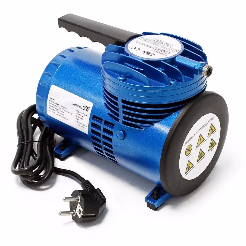 Mini compressore portatile a membrana per aerografo blu – 2