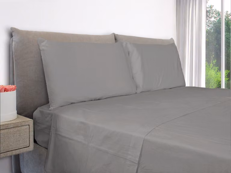 Federe Cuscini Letto Matrimoniale 50x80 cm Grigio