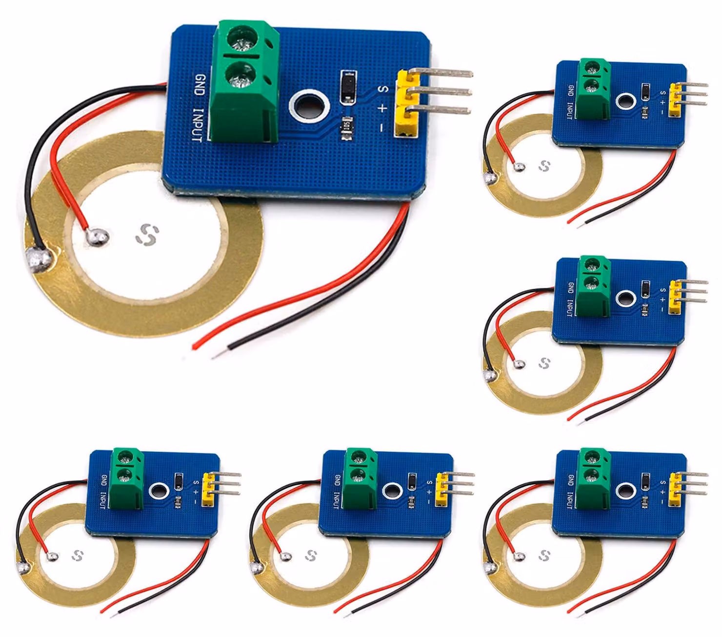 Modulo sensore di vibrazione piezoelettrico, 3,3V/5V, analogico, per Arduino