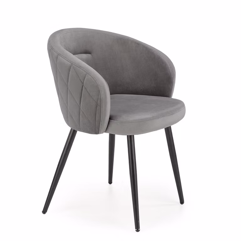 Sedia da pranzo Halmar K430 - grigio/nero