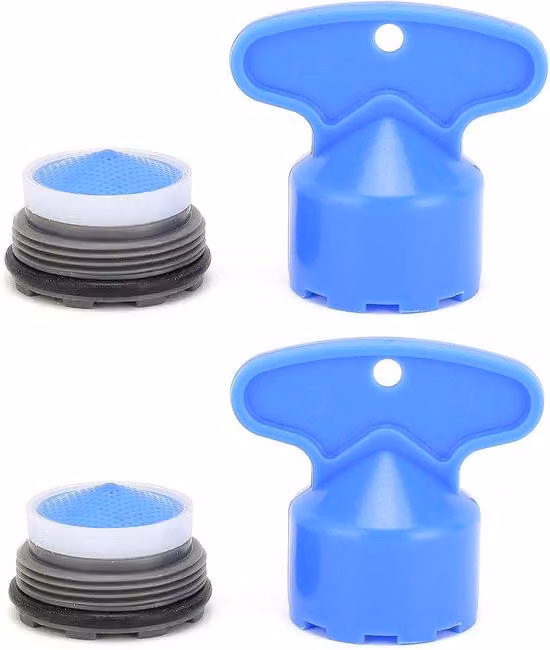 Rubinetto per cucina e bagno - blu - ABS - 1,85 x 1,85 x 3 cm