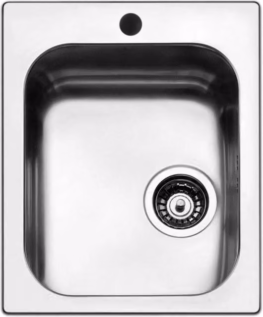 Lavello incasso in acciaio inox 42x50 cm - Cromo