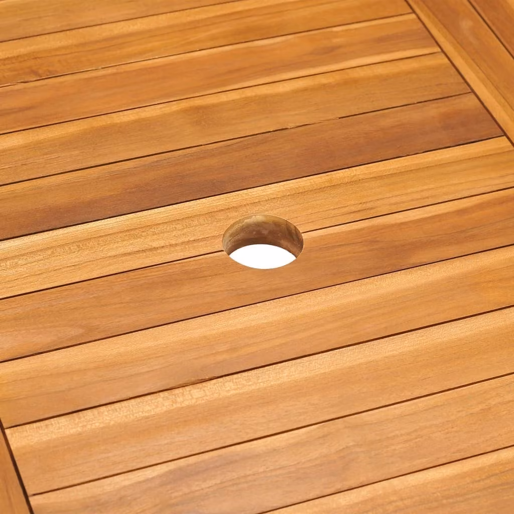 set da pranzo da giardino 9 pezzi con cuscini in legno massiccio grigio teak