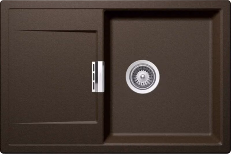 Lavello da incasso Schock Cristadur Mono D-100 FB a scomparsa in bronzo BRO