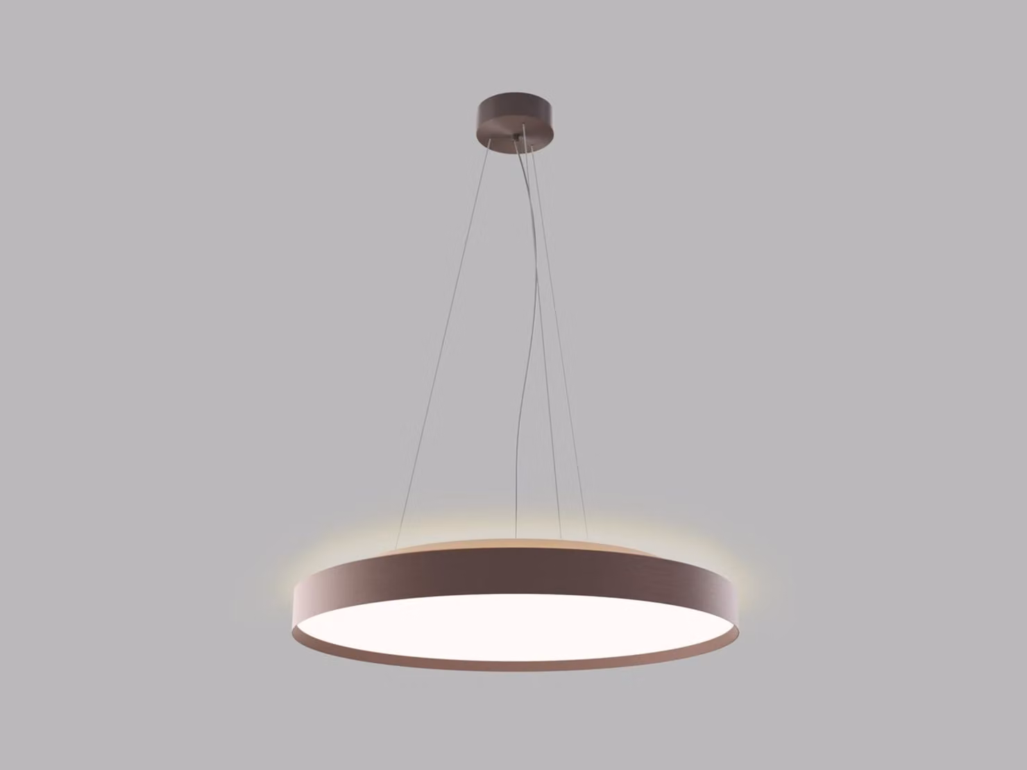 LED2 3275958D Lampada a sospensione TORO 60 P/N-Z, CF DALI/PUSH DIM 55+10W 3000K/4000K marrone