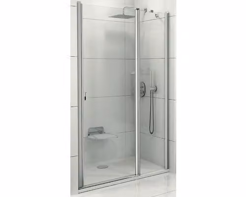 Ravak Chrome CSD2-100 Bright Alu+Porta doccia trasparente 0QVACC00Z1
