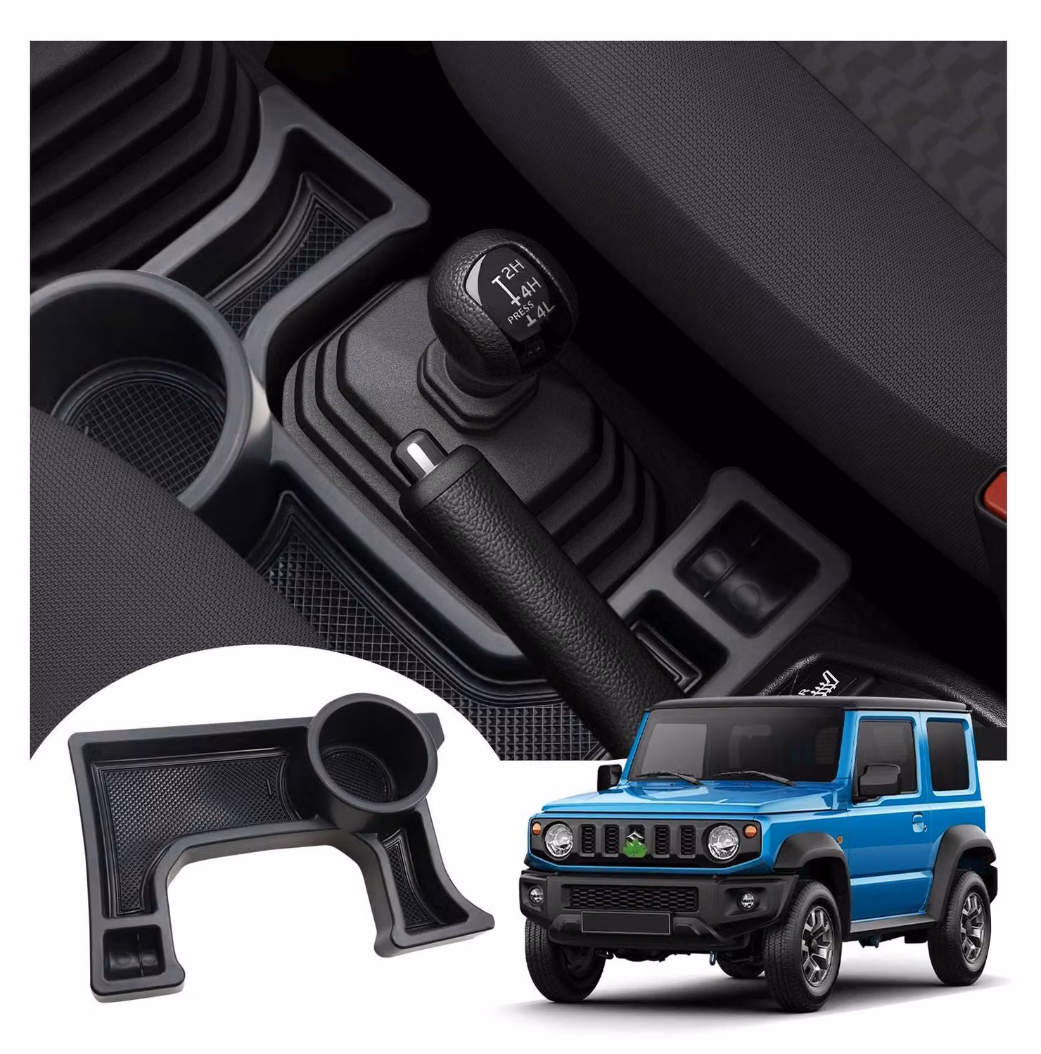 Contenitore portaoggetti per la console centrale, adatto per Suzuki Jimny