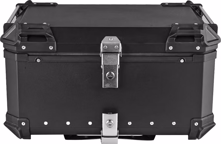 Bauletto da moto in alluminio, capacità 65L, design impermeabile, con 2 chiavi 65L 02