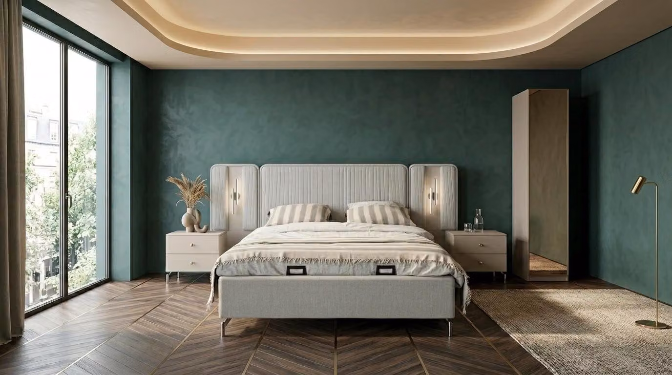 Bett 2x comodini, mobiletto singolo, design moderno e confortevole, colore grigio