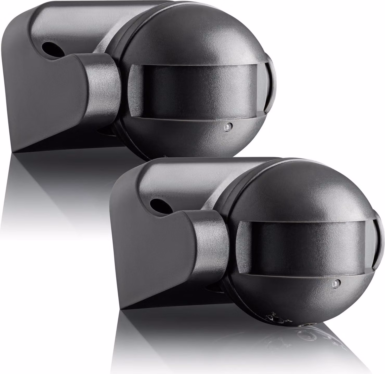 2x rilevatori di movimento esterni a parete sensore HF antracite LED adatto SEBSON