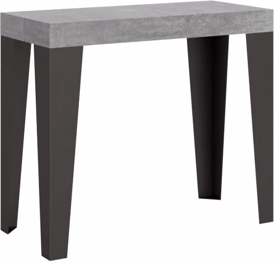 Consolle Allungabile GIORDANOSHOP in Nobilitato Grigio L/P/H: 90-196 x 40 x 77 cm – 1