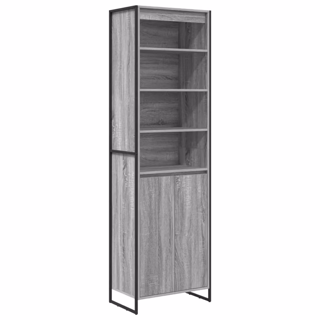 Armadio alto vidaXL in stile industriale Grigio, L: 60 cm, P: 36 cm, H: 200 cm – 2