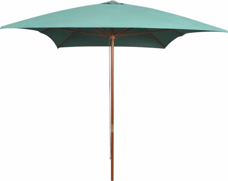 Maison Exclusive - Ombrellone 200x300 cm con palo in legno verde