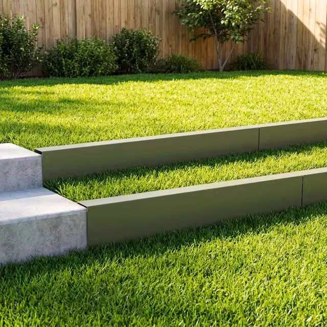Profilo di copertura per giardino 10 pz 100 x 10 x 15 cm 8012913