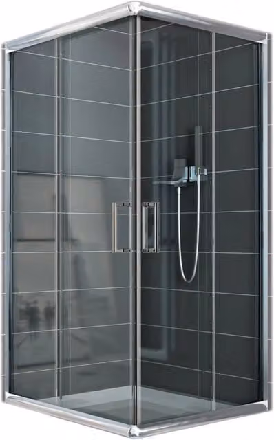 Box Doccia Rettangolare 70x100 H185 Trasparente 6mm mod. Alabama
