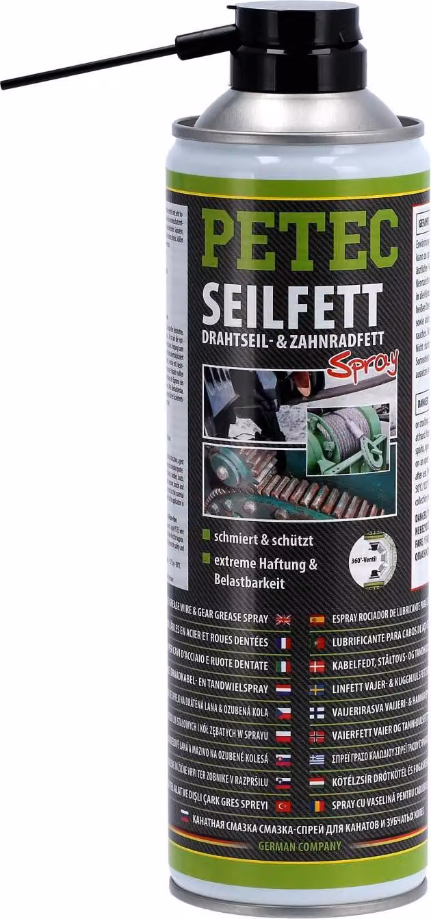 Spray per grasso di corda Petec, 500ml