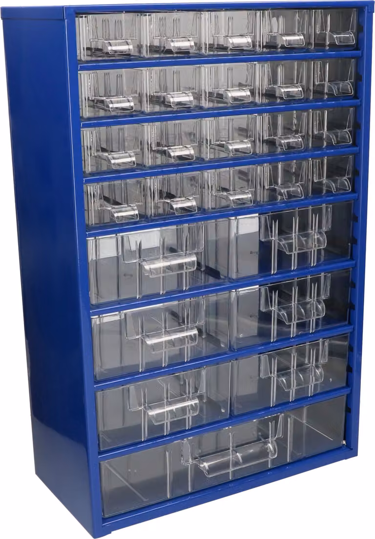 KOTARBAU® Cassetta per officina con cassetti 306x460x155 Cassetta di smistamento 20K6M1G Magazzino per minuteria in metallo