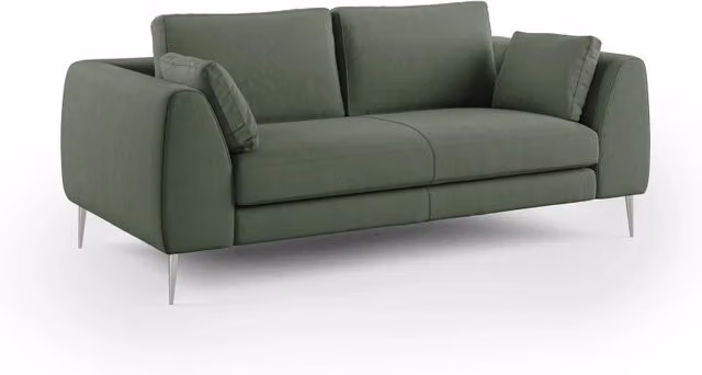 Divano moderno Plano Divani.Store in microfibra tecnica smacchiabile verde L: 216 cm – 1
