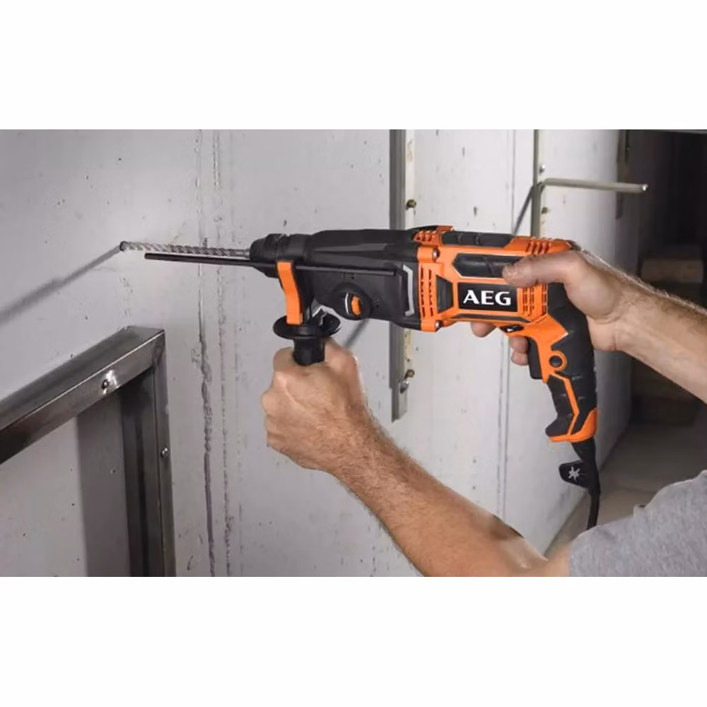 Trapano tassellatore e scalpellatore SDS-plus AEG BH 24IE da 800W con 2 modalità di lavoro, colore arancione – 2
