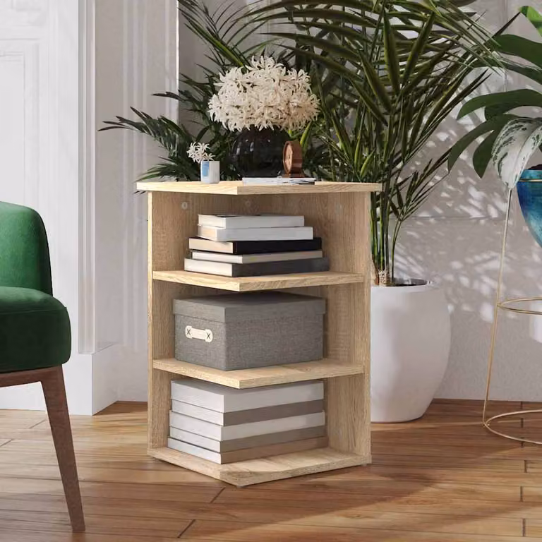 Credenza moderna vidaXL in legno multistrato color rovere sonoma, L/P/H: 35 x 35 x 55 cm