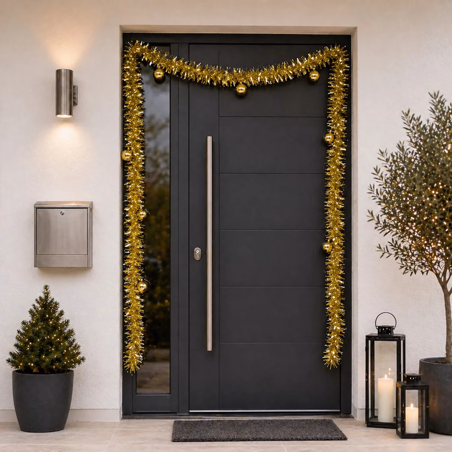 Ghirlanda Natalizia Oro con Sfere Decorative Vestiamo Casa Gran Natale, Lunghezza: 200 cm – 3