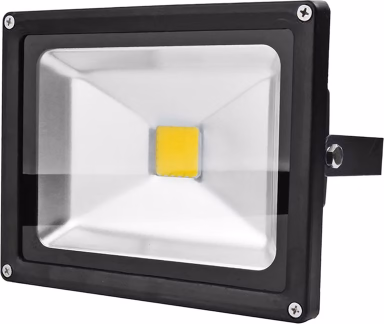 Greenmigo Proiettore LED da 20 W, luce bianca fredda, proiettore per esterni, proiettore per interni, illuminazione ad ampio raggio, impermeabile IP65, proiettore da giardino (20 Watt)