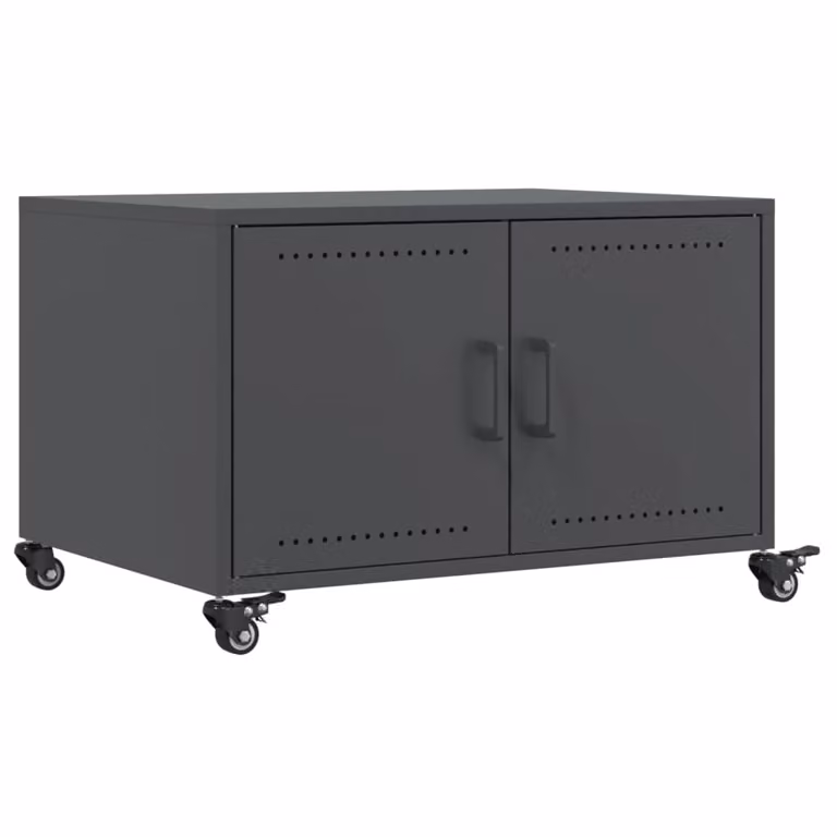 Tavolino da Salotto Antracite 68x50x43,5 cm in Acciaio