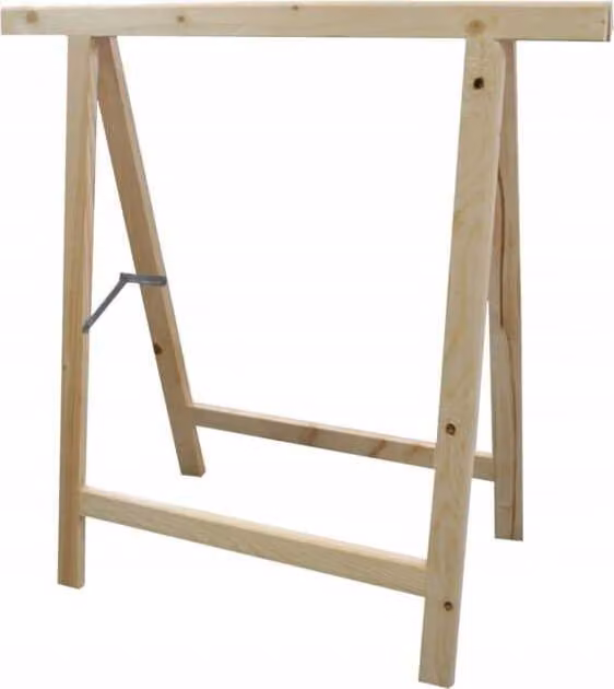 Cavalletto in legno di abete e pino 75x75 cm universale
