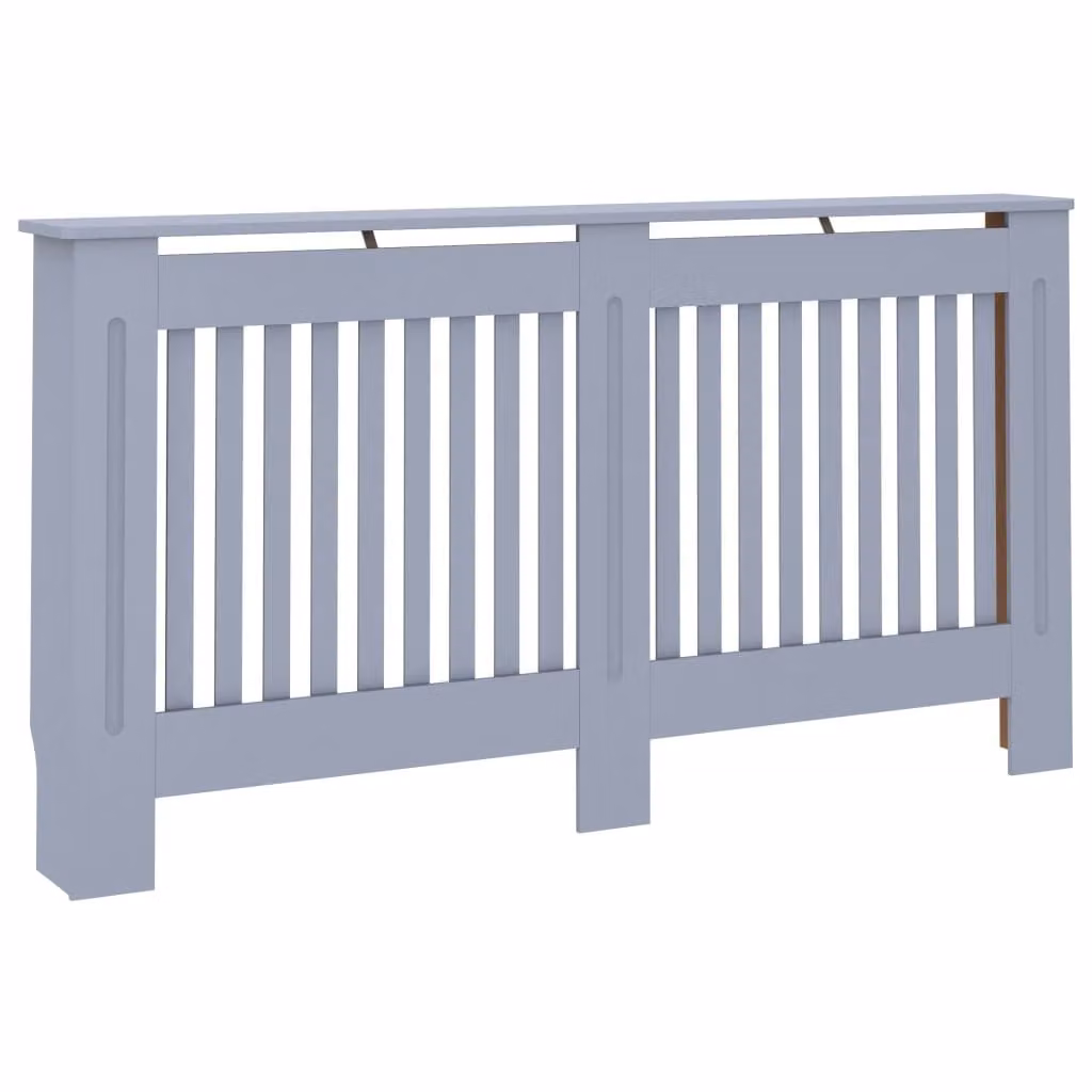 Copertura per Radiatore Antracite 152x19x81,5 cm in MDF
