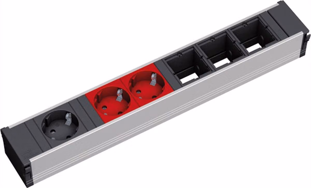 BACHMANN CONI 1xCEE7/3 2xCEE7/3 rosso, contatto di terra 1xnero+2rosso