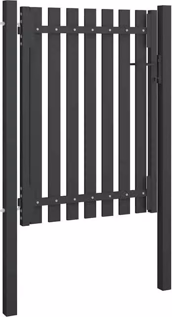 Cancello per Recinzione da Giardino in Acciaio 100x125 cm Antracite CFW9367640