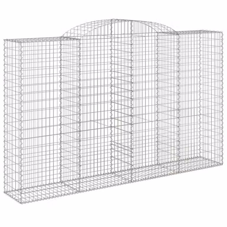 Cesto Gabbione ad Arco 300x50x180/200 cm Ferro Zincato