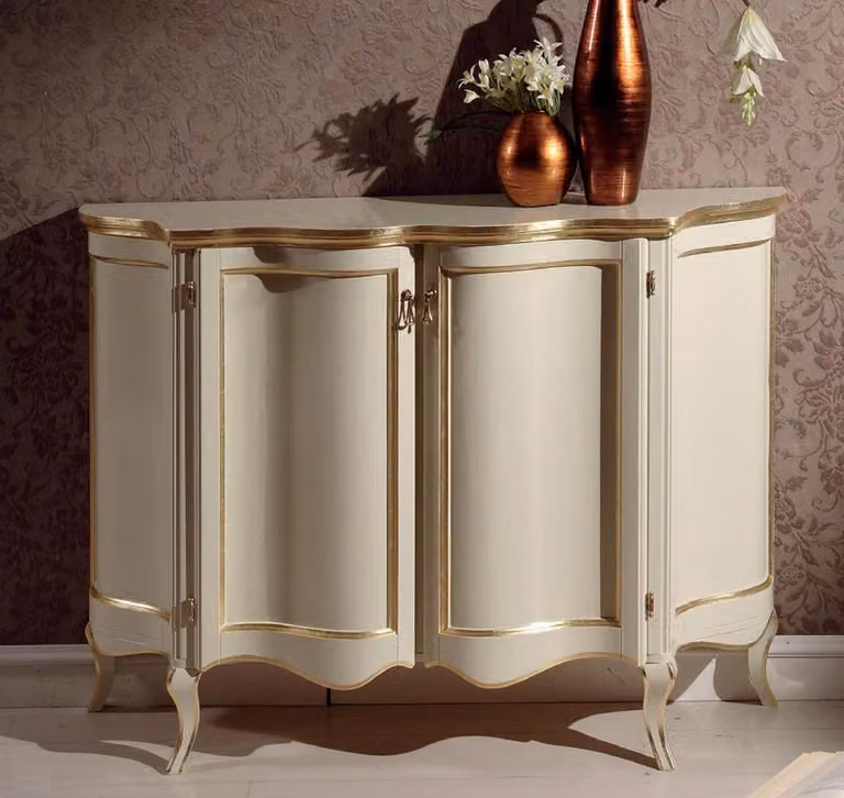 Klassische Kommode Holz Sideboard Schrank Schränke Italienische Möbel Kommoden