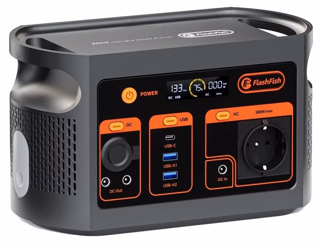 Centralina portatile, batteria da 179,2 Wh, ricarica rapida tramite presa AC, modello FF Flashfish E103