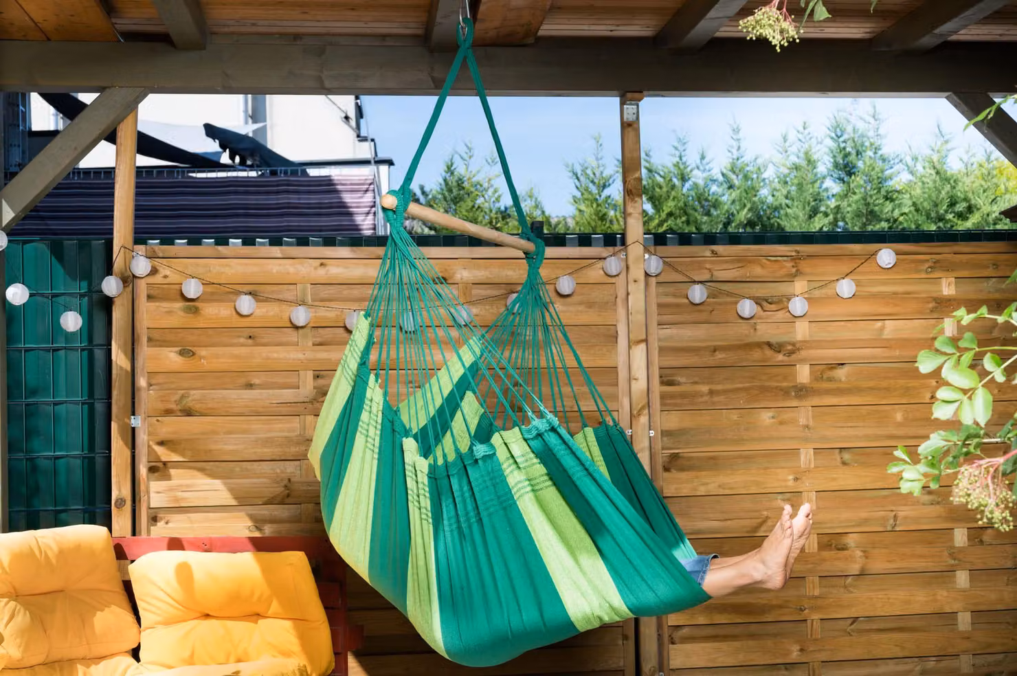 MacaMex Relaxa Verde sedia sospesa cotone verde sedia sospesa