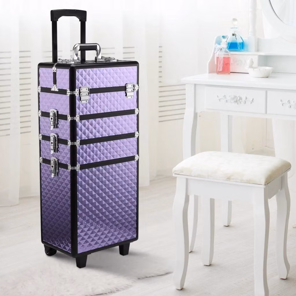 Trolley per Estetista e Make Up Jam in Alluminio Viola L/P/H: 33,5 x 23 x 95 cm Benzoni – 2