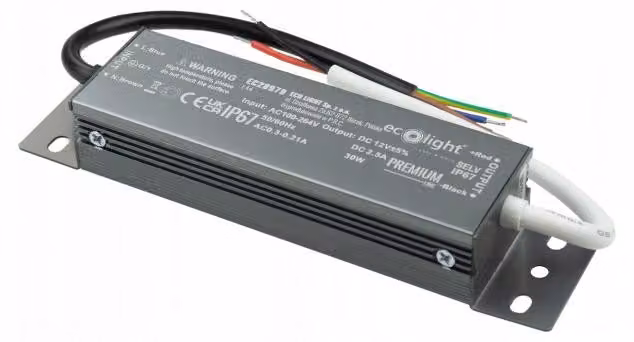 Alimentatore ermetico LED 30W 12V IP67 PREMIUM Eco Light EC20979