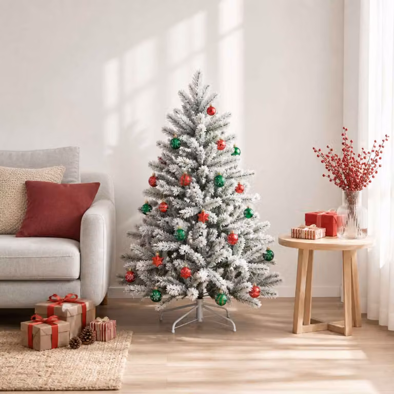 vidaXL Set di Palline di Natale 88 pz Verde e Rosso Ø 6 cm Plastica