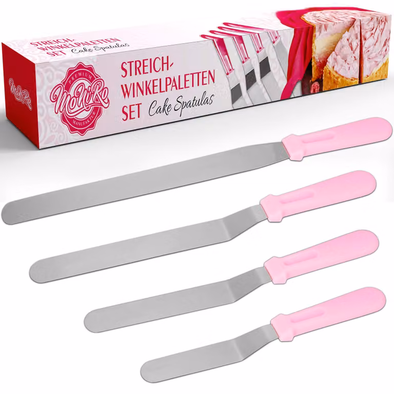Set di spatole angolari in acciaio inossidabile, composto da 4 pezzi, con spatola per pallet e spatola da stucco, ideale per la cucina