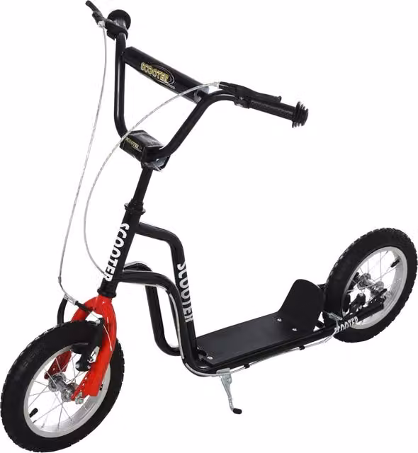 Patinete Bambini Regolabile ¨C Zephmum ¨C Nero Acciaio 120x58x75-80 cm