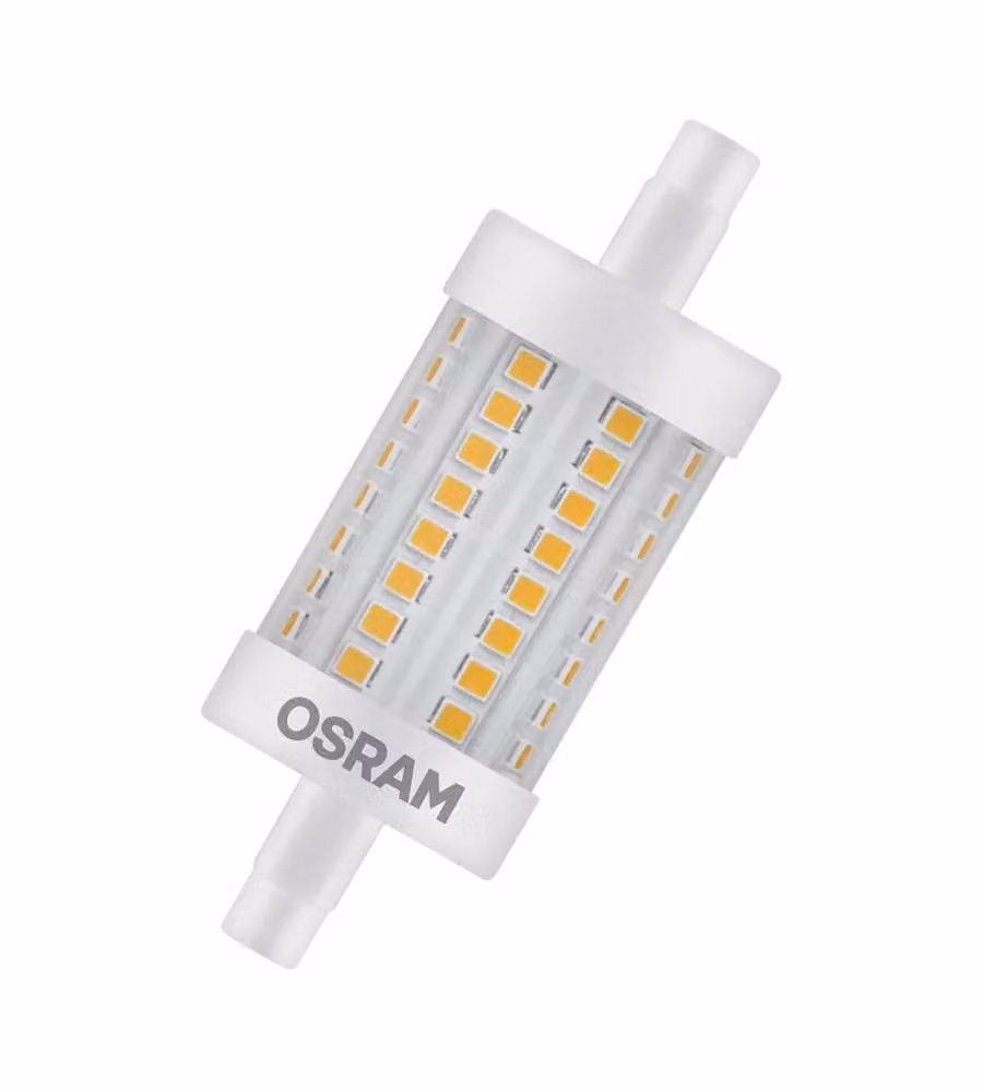 Lampadina LED Osram Line 78 75 330gr 8W 827 Clear R7s