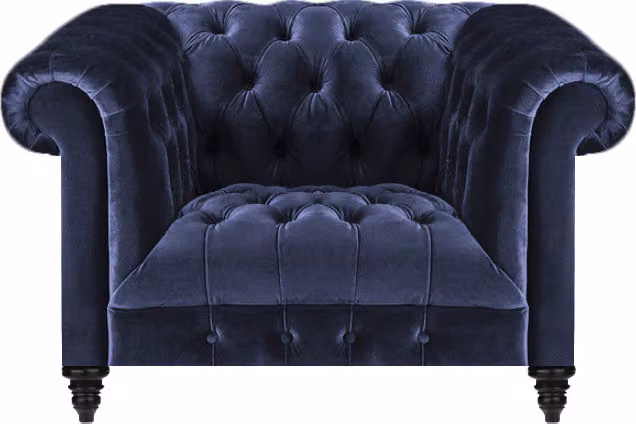 Sessel Polstermöbel Sitz Polster Textil Wohnzimmer Einrichtung Chesterfield