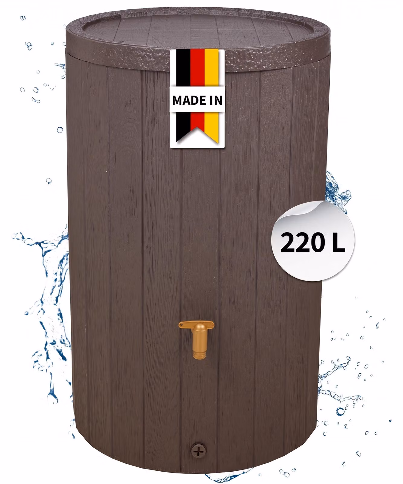 4rain MADERA serbatoio per pioggia 220 litri marrone
