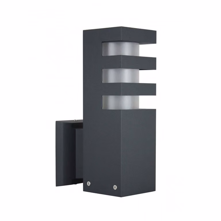 Lampada da parete in alluminio per esterni 1xE27 grigio scuro IP54 SU-MA RADO RADO K DG