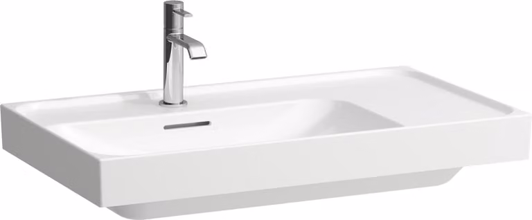 LAUFEN MEDA lavabo, encastrable, 800x460mm, tablette à droite, 1 trou pour robinet, avec trop-plein, H8171164001041, H8171164001041