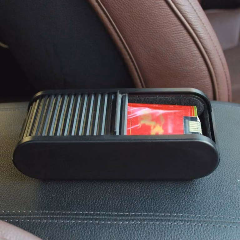 Contenitore autoadesivo per interni - Nero