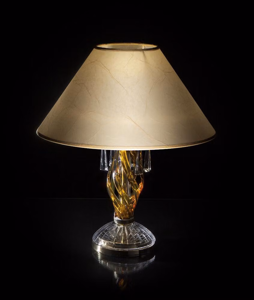 Leuchte Kristall Schreibtisch Lampe Tischlampe Elite Bohemia Steh Nachttisch