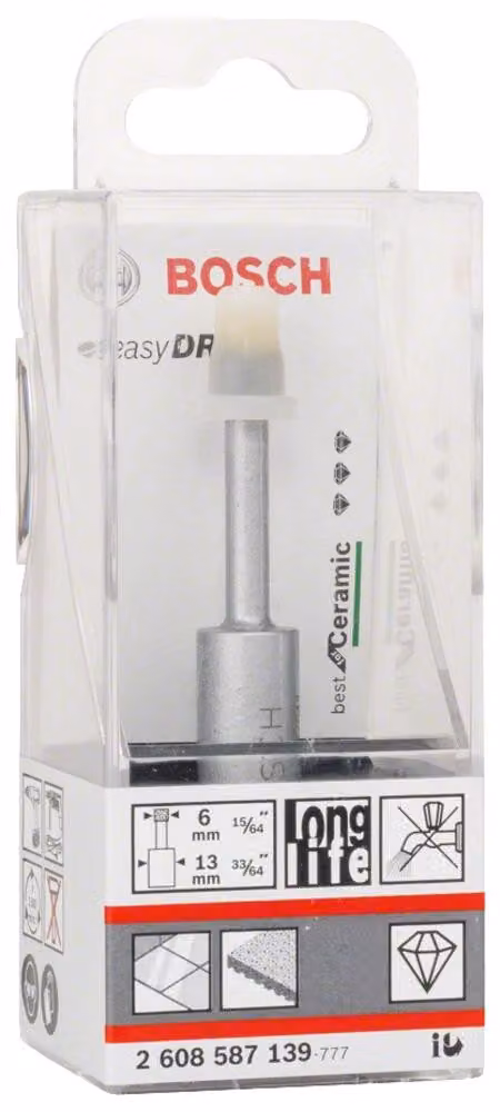 Bosch Punta diamantata Dry 6 x 33 mm